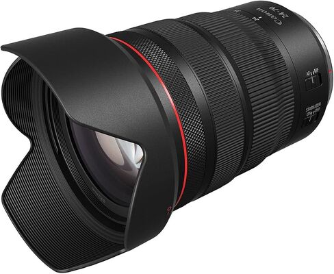 Canon RF24-70mm f/2.8 L is USM Lens Bundle with Tiffen 82mm Filter Kit (UV,CPL & Pro Mist 1/8) with Pouch + Deluxe Cleaning Kit - Dust Blower, Brush, Lens Pen, Cap Keeper + Microfiber Cloth (6 Items) in Kuwait
