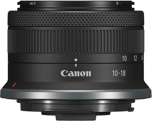 Canon RF-S10-18mm F4.5-6.3 is STM Ultra-Wide-Angle Zoom Lens, Mirrorless, 4.0 Stops of Shake Reduction, Great for Vlogging & Selfies, Compact & Lightweight, for Video, Travel, Landscapes & Interiors | F/4.5-6.3 Aperture, In-Lens Optical Image Stabilizatio in Kuwait