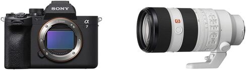 Sony Alpha 7 IV Full-Frame Mirrorless Interchangeable Lens Camera,Body Only, Black & Sony FE 70-200mm F2.8 GM OSS II Full-Frame Constant-Aperture telephoto Zoom G Master Lens (SEL70200GM2) in Kuwait