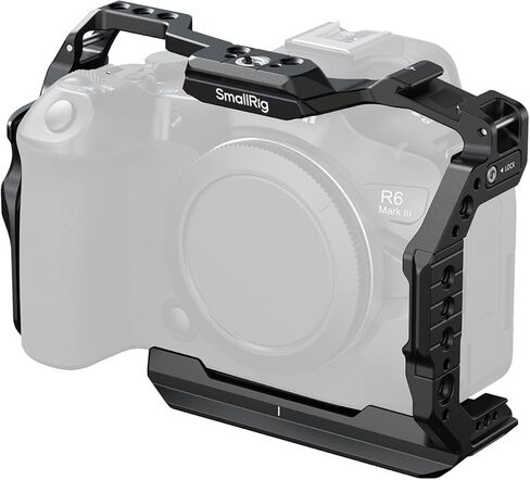 SmallRig Camera Cage for Canon R6 Mark III / R6 Mark II, Formfitting Video Making Rig, HawkLock Dual NATO Rails, Quick Release Plate for Arca, Compatible with DJI RS 3 / RS 3 Pro/RS 4 / RS 4 Pro-5954 in Kuwait