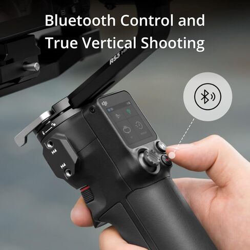 DJI RS 3 Mini, 3-Axis Mirrorless Gimbal Lightweight Stabilizer for Canon/Sony/Panasonic/Nikon/Fujifilm, 2 kg (4.4 lbs) Tested Payload, Bluetooth Shutter Control, Native Vertical Shooting (Renewed) in Kuwait