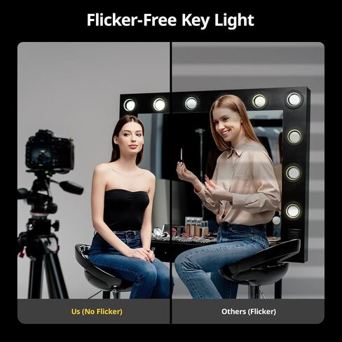 RALENO Softbox Photography Lighting Kit, 16'' x 16'' Softbox Lighting for TikTok with LED Bulb (50W | 5500K | 97 CRI | TLCI≥97), Continuous Light for Video Recording & Photography Shooting in Kuwait