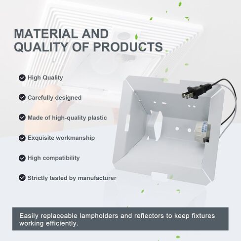 Thaekuns S97014212 Light Reflector with Socket fit for various Broan models in Kuwait