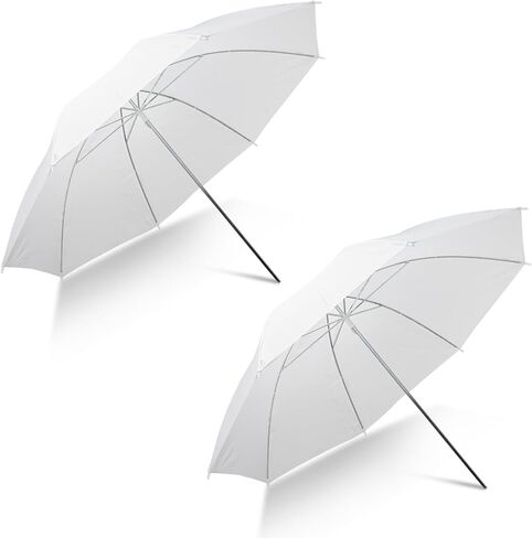 [2 Pack] 33" Black/Silver Reflector Umbrella Kit,Photography Umbrella Lighting Reflector for Contrast, Concentrative Light,Studio/Outdoor Photo and Video Lighting Accessories (2 * 33" Black)… in Saudi Arabia