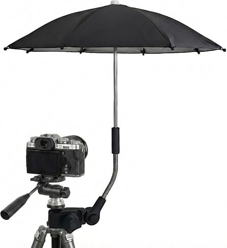 50CM Camera Umbrella Photography Rain Sun Protection Adjustable | Flexible camera umbrella with rain and sun protection, ideal for DSLR photography, outdoor shooting and changing weather in Kuwait