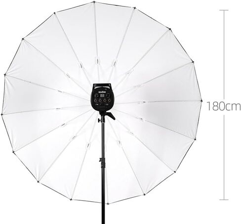 Godox 70 inch 180cm Black White Reflective Umbrella Studio Photography Umbrella, White Inner with Large Diffuser Cover, Bag in Saudi Arabia
