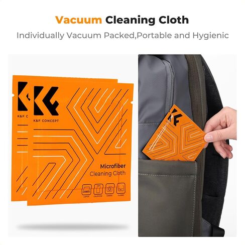 K&F CONCEPT 4-in-1 Camera Lens Cleaning Kit with Lens Cleaning Pen, Camera Air Blower, Microfiber Cleaning Cloth, Lens Cleaner Kit for Canon Nikon Pentax Sony DSLR Camera Lens Filter Cell Phones | Strong Blower, Multi Pen,Washable Reusable Microfiber Clot in Kuwait