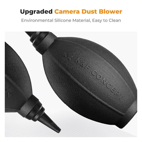 K&F CONCEPT 4-in-1 Camera Lens Cleaning Kit with Lens Cleaning Pen, Camera Air Blower, Microfiber Cleaning Cloth, Lens Cleaner Kit for Canon Nikon Pentax Sony DSLR Camera Lens Filter Cell Phones | Strong Blower, Multi Pen,Washable Reusable Microfiber Clot in Kuwait