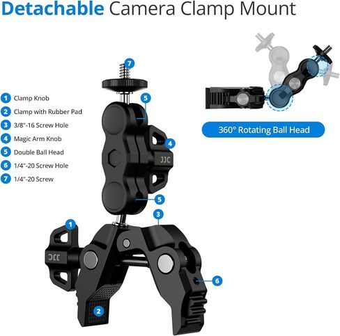 25.6" Camera Tripod Umbrella with Super Clamp for Mirrorless Camera Xbotgo | 360° Adjustable,Weather Guard Umbrella Sunshade,for Canon Nikon Sony Fujifilm Xbotgo Falcon Cameras Outdoor Photographing in Saudi Arabia
