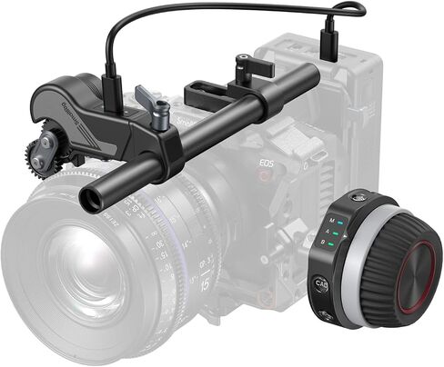 SmallRig Wireless Follow Focus Kit (Lite) with Handwheel Controller & Receiver Motor, A/B Stops & 15mm Rod Clamp, Compact Design, Widely Compatible with Cinema and Zoom Lenses with High Damping - 4296 in Kuwait