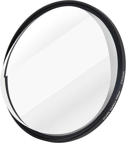 PUYI 77mm Dual Diopter Filter, Split-Field Double Foreground Blur Special Effects Lens Filter, Center Sharpness Edge Dreamy Blur Camera Prism for Storytelling & Video Production in Kuwait