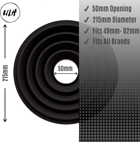 Original ULHgo Ultimate Lens Hood - Camera Lens Anti Reflection - LenSkirt Antireflection - DSLR Rubber Lens Hoods - Fits 49mm to 82mm Filter Thread - from Kickstarter in Kuwait