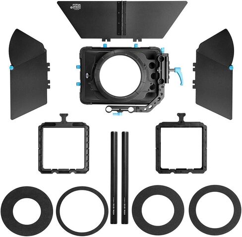 Fotga DP3000 M3 4x4 Swing-Away Matte Box for 15mm Rail Follow Focus Rig DSLR Mirrorless Camera EOS R EOS-1D X 5D 5DS 6D 7D II III IV R50 R8 R10 Z6 Z7 Z8 D5 D850 Sony A7 A7R A7S II III IV A7IV BMPCC 4K in Kuwait