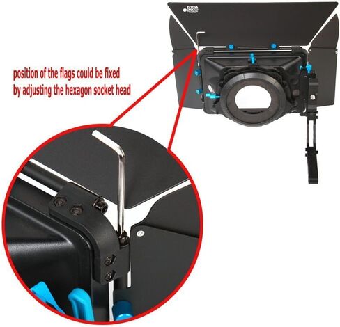 Fotga DP3000 M3 4x4 Swing-Away Matte Box for 15mm Rail Follow Focus Rig DSLR Mirrorless Camera EOS R EOS-1D X 5D 5DS 6D 7D II III IV R50 R8 R10 Z6 Z7 Z8 D5 D850 Sony A7 A7R A7S II III IV A7IV BMPCC 4K in Kuwait