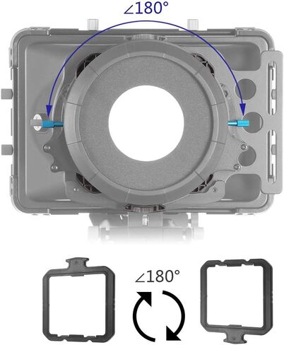 Fotga DP3000 M3 4x4 Swing-Away Matte Box for 15mm Rail Follow Focus Rig DSLR Mirrorless Camera EOS R EOS-1D X 5D 5DS 6D 7D II III IV R50 R8 R10 Z6 Z7 Z8 D5 D850 Sony A7 A7R A7S II III IV A7IV BMPCC 4K in Kuwait