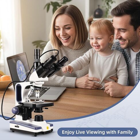 SWIFT EP2M 2-MP 1920 * 1080 Digital Eyepiece Microscope Camera, fits 23.2 mm eyepieces & Most trinocular phototubes, S-Viewer for Measuring & Annotation, Compatible with Windows 7–11 & macOS in Kuwait