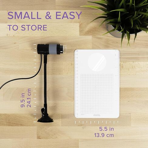Plugable USB Digital Microscope 250x, 2MP Micro Camera with Flexible Arm Stand - Handheld USB & USB-C Microscope, Windows, Mac, ChromeOS, Linux, Android, iPad Compatible in Kuwait