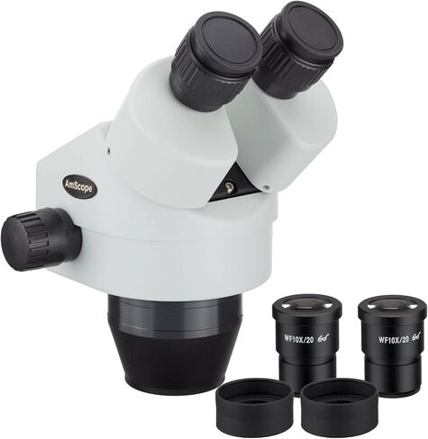 AmScope SM3545B 3.5X-45X Binocular Zoom Power Stereo Microscope Head in Kuwait