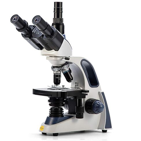 Swift SW350T Compound Trinocular Microscope,40X-2500X Magnification,Two-Layer Mechanical Stage,with 5.0 mp Camera and Software Windows/Mac Compatible and 5 PCS Prepared Slides and 5 PCS Blank Slides in Kuwait
