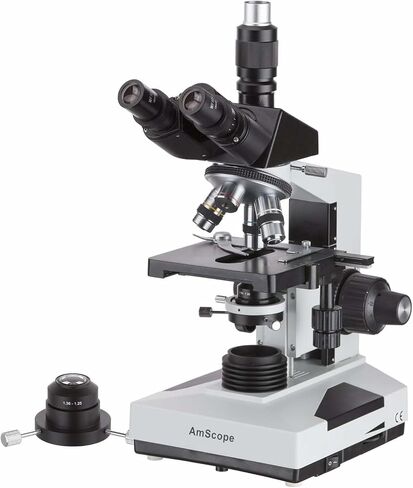 AmScope - 40X-2000X Trinocular Compound Darkfield Microscope with Oil Condenser - T490B-DKO in Kuwait