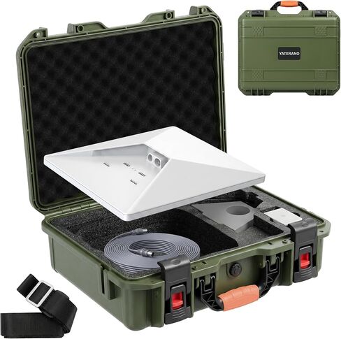 Starlink Mini Case, Waterproof Hard Carrying Case for Star Link Mini Dish Accessories with Shoulder Strap,handheld design, Precision Cut Foam For Starlink Accessories, for Outdoor Travel RV Camping in Kuwait