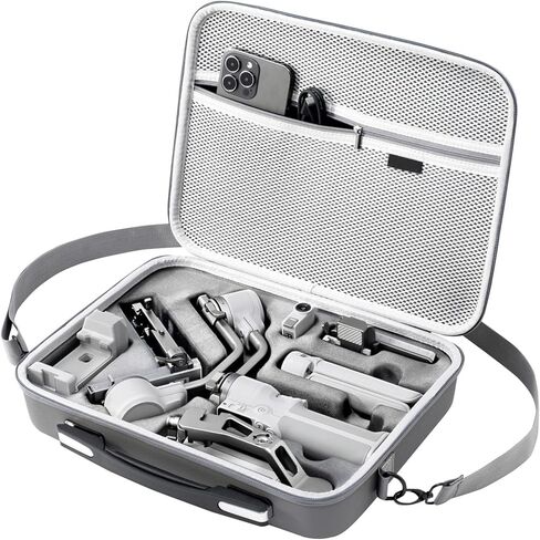 RS 4 Mini Carrying Case, Portable PU Leather Storage Case Travel Shoulder Bag for DJI Ronin RS4 Mini Gimbal Stabilizer and Accessories in Kuwait