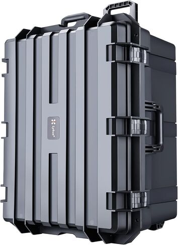 Lykus HC-7530 Hard Case with Wheels and Foam, Inner Size 27.7*15.94*11.42in | IP67 Waterproof, Pluckable Foam, Suitable for Cameras, Lenses, Electronic Equipment and More in Kuwait