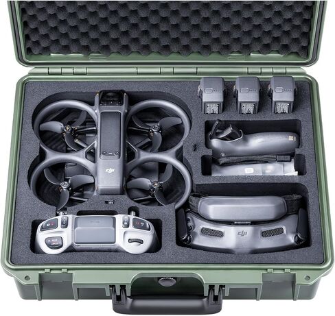 Lykus Titan AT200 Hard Case for DJI Avata 2,Goggles 3(NOT N3),FPV/Motion RC | CASE ONLY,Fits Fly More Combo,IP67 Waterproof,Shockproof,CNC Cut Premium Foam in Kuwait