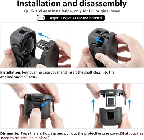 STARTRC PHOTO Pocket 3 Cover Case for DJI Osmo Pocket 3 Accessories,3 CPL/ND Filter Storage Slots,Protect Pocket 3/for Xtra Muse Gimbal Protective Case from Impacts in Kuwait