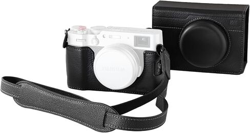 SMALLRIG Leather Case Kit for FUJIFILM X100VI, Including Half Case, Flip Cover and Shoulder Strap, Genuine Leather Material, Portable and Protecting - 4558 in Kuwait