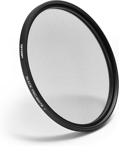 Tiffen 77mm Black Pro-Mist 1/2 Circular Cinematic Diffusion Lens Filter | Creates a Cinematic Film Look with Soft Highlight Bloom Reduces Contrast & digital sharpness Enhances Bokeh in video & Film in Kuwait