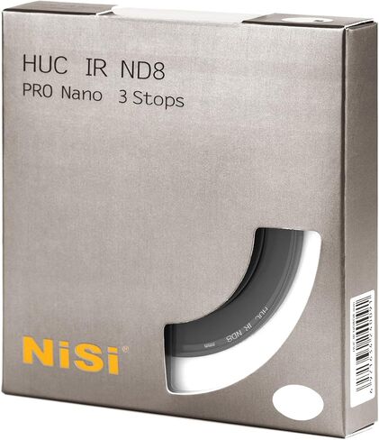 NiSi 52mm HUC IR ND8 - Circular 3-Stop (0.9) Neutral Density Filter | Camera Lens ND Filter, Nano Coating, Infrared Color Reduction, Slim Aluminum Frame, Long-Exposure & Landscape Photography in Kuwait