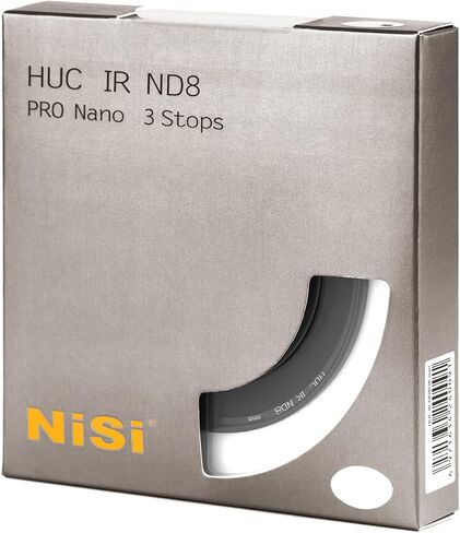 NiSi 55mm HUC IR ND8 - Circular 3-Stop (0.9) Neutral Density Filter | Camera Lens ND Filter, Nano Coating, Infrared Color Reduction, Slim Aluminum Frame, Long-Exposure & Landscape Photography in Kuwait