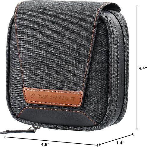 K&F CONCEPT 4 in 1 Basic Model Lens Filter Pouch Up to 95mm | Solar Filter Pouch Case, Camera Lens Filter Storage Wallet, For ND UV CPL Filter, Waterproof Filter Case, BF07 in Kuwait
