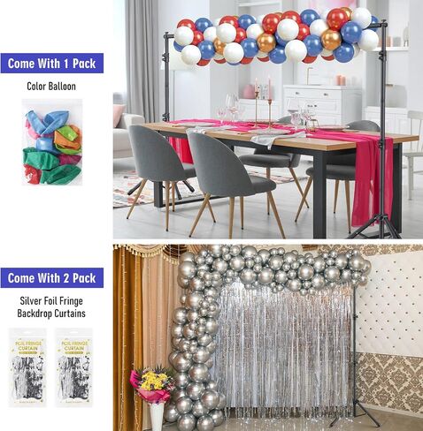 Backdrop Stand Kit - 6 Widths, 10x10ft Adjustable Background Stand for Parties & Studio Photography in Kuwait