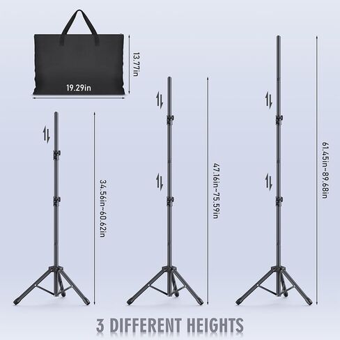 Backdrop Stand Kit - 6 Widths, 10x10ft Adjustable Background Stand for Parties & Studio Photography in Kuwait