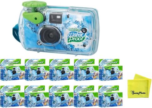 Fujifilm QuickSnap 800 Waterproof 35mm One-Time-Use Disposable Camera (10-Pack) in Kuwait
