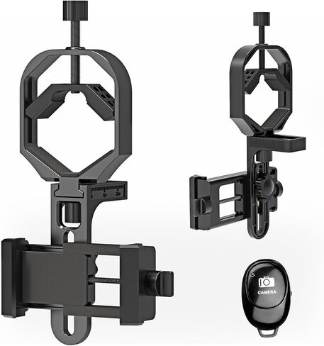 GOSKY Spotting Scope Phone Adapter for Binoculars Monoculars & Telescopes | Universal Phone Mount with Precision 3-Axis Alignment. Fits Most iPhone & Android Phones. Compatible with 30–57 mm Eyepieces in Kuwait