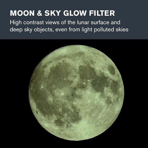 Celestron 1.25 inch Moon Filter - Suitable for Lunar Observation, Extra Bright Planets or Terrestrial Viewing Over Sand or Snow, Black in Kuwait