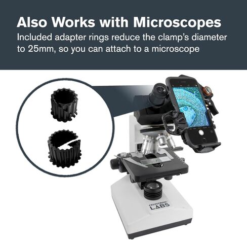 Celestron – NexYZ – Universal Smartphone Adapter for Telescope, Binoculars & Spotting Scopes – 3-Axis Precision Alignment – Capture Images & Video Through Your Optics – Compact and Travel-Friendly in Kuwait