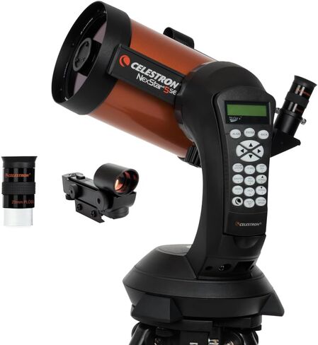 Celestron NexStar 5SE Computerized Telescope – 5-Inch Schmidt-Cassegrain Optical Tube – Fully Automated GoTo Mount with SkyAlign – Ideal for Beginners and Advanced Users – 40,000+ Object Database in Kuwait