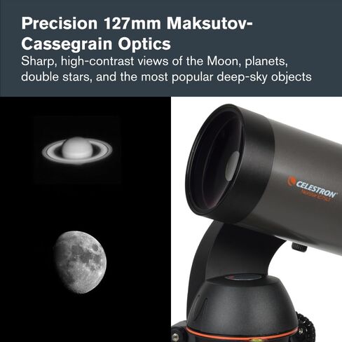 Celestron - NexStar 127SLT Computerized Telescope - Compact and Portable - Maksutov-Cassegrain Optical Design - SkyAlign Technology - Computerized Hand Control - 127mm Aperture in Kuwait