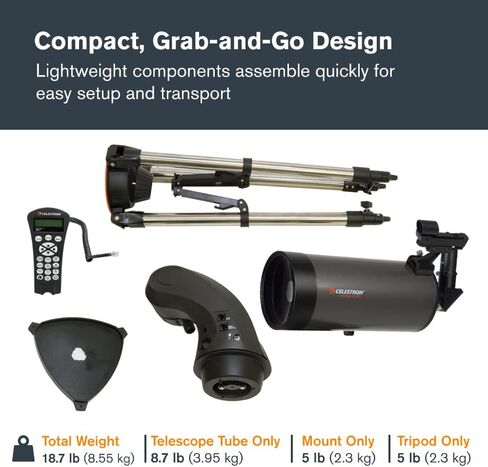 Celestron - NexStar 127SLT Computerized Telescope - Compact and Portable - Maksutov-Cassegrain Optical Design - SkyAlign Technology - Computerized Hand Control - 127mm Aperture in Kuwait