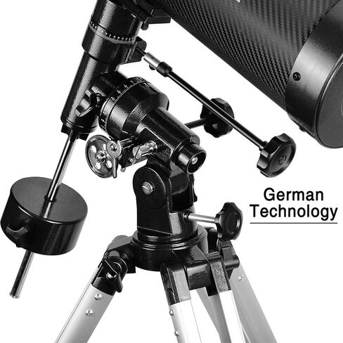Telescope 130EQ Newtonian Reflector Telescopes for Adults, Professional Telescopes for Adults Astronomy, Comes with 1.5X Barlow Lens Smartphone Adapter & 13% T Moon Filter in Kuwait