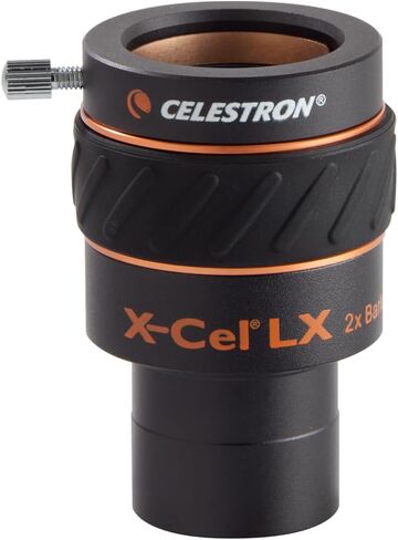 Celestron 93529 1.25 Inch X-Cel LX 2X Barlow Lens, Black in Kuwait