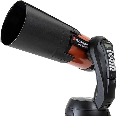 Celestron 94018 Deluxe Telescope Dew Shield with Velcro Attachment Points - Prevents Dew Formation on 6" and 8" Schmidt Cassegrain or EdgeHD Telescope Lenses, Black in Kuwait