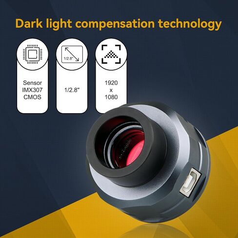 SVBONY SV105 Telescope Camera, 1.25" IMX307 CMOS Color Eyepiece Camera | Plug and play, M28.5x0.6 Thread, USB 2.0 Electronic Telescope Eyepiece for Telescope, Suitable for Astrophotography Beginners in Kuwait