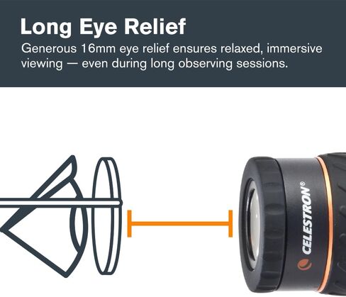 Celestron 93423 X-CEL LX Series 1.25 inch / 9mm Eyepiece, Black in Kuwait