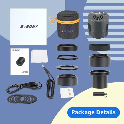 SVBONY SV605CC Cooled Astrophotography Camera, 9MP IMX533 CMOS Color Camera | Double Layer Semiconductor Refrigeration, USB3.0, 30 ℃ Lower for Deep Sky Astrophotography Panoramic Astronomy &Lucky Imaging in Kuwait