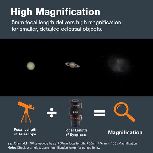 Celestron 93421 X-Cel LX Series - 1.25'' Eyepiece, 5 mm in Kuwait
